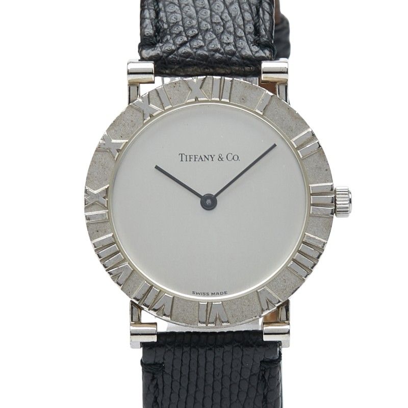 ティファニー アトラス M 0640 SV 925 シルバー レザー メンズ TIFFANY Co 214 44724