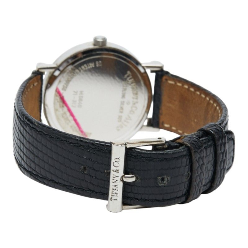  ティファニー アトラス M 0640 SV 925 シルバー レザー メンズ TIFFANY Co 214 44724 その他 時計