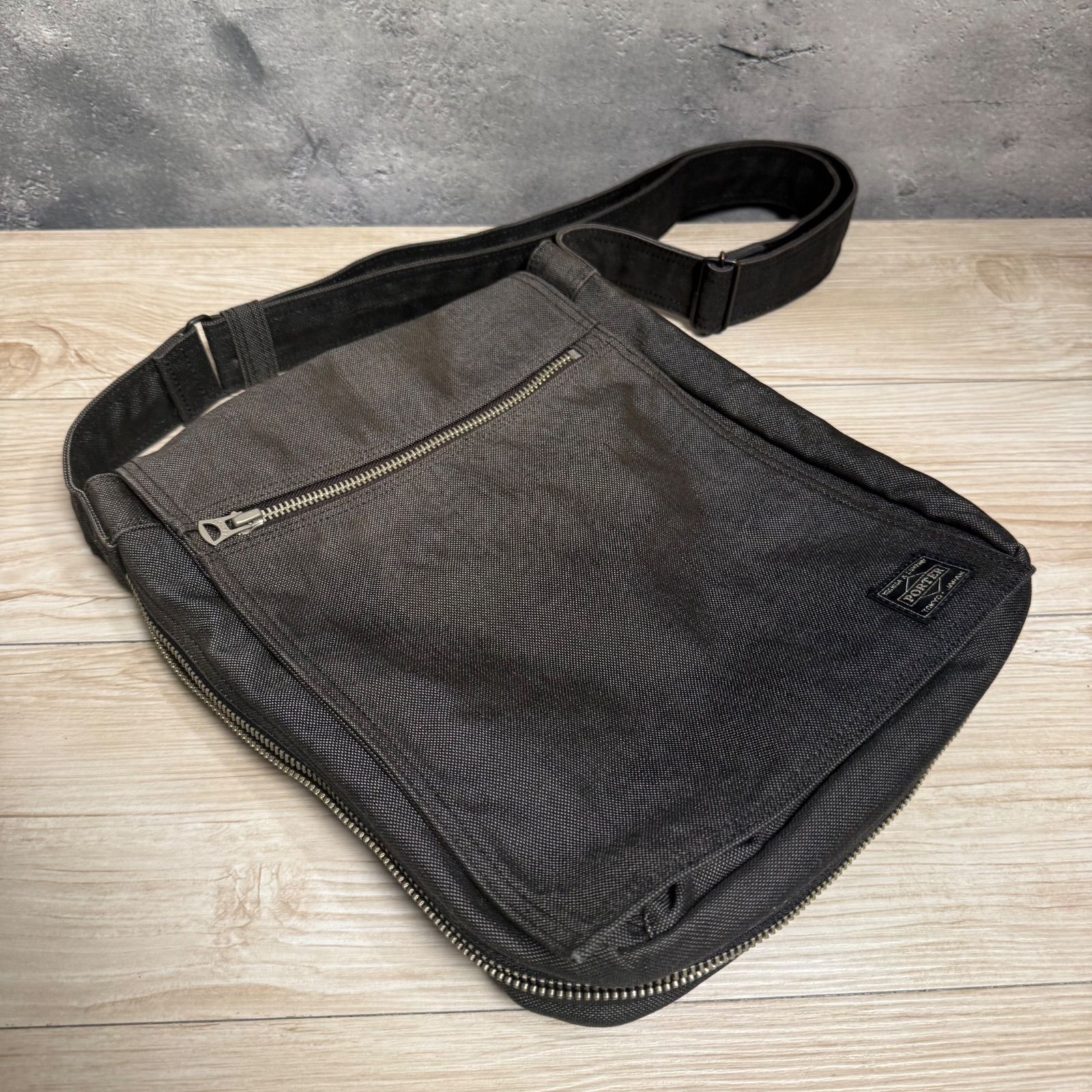 ✨PORTER ポーター SMOKY スモーキー ショルダーバッグ 30×24×6 色落ち 
