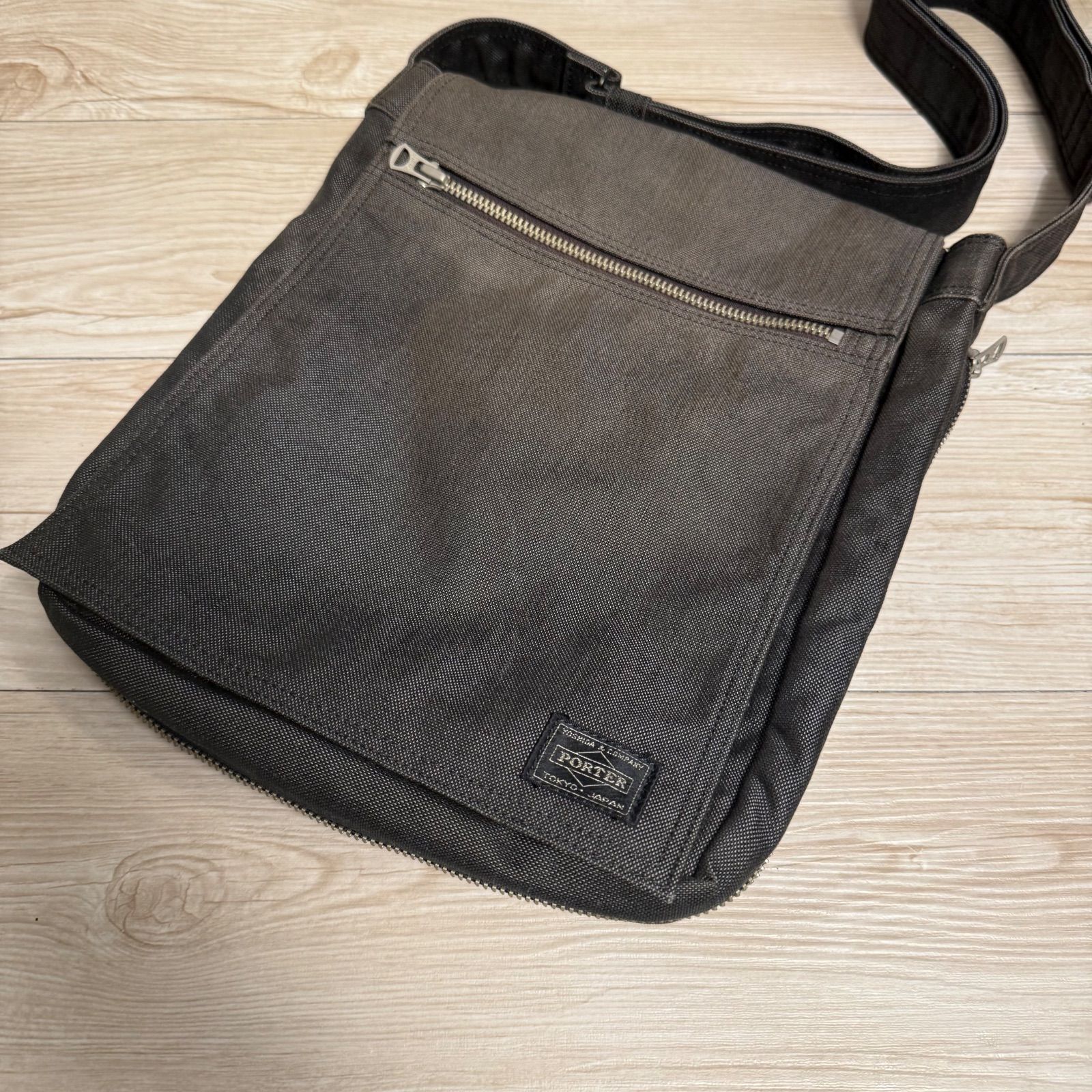 ✨PORTER ポーター SMOKY スモーキー ショルダーバッグ 30×24×6 色落ち 