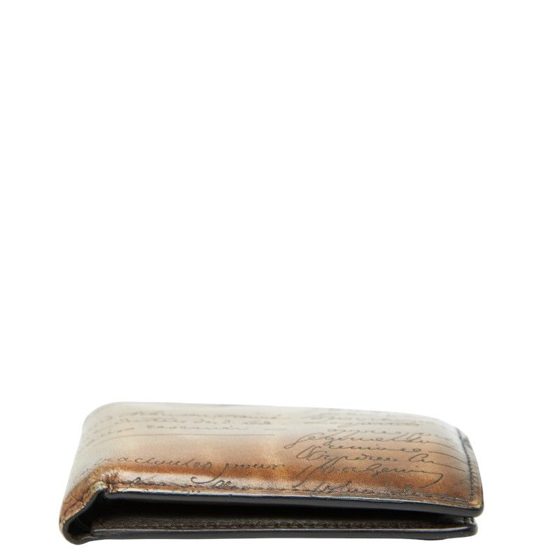 ベルルッティ カリグラフィ マコレ 二つ折り財布 札入れ ブラウン