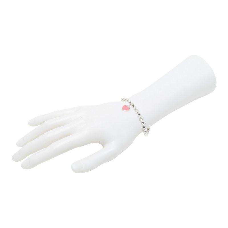 ティファニー リターン トゥ ミニハートタグ ブレスレット ボールチェーン シルバー ピンク SV 925 レディース TIFFANY Co 1 0246152 ミニマル シーズンレス