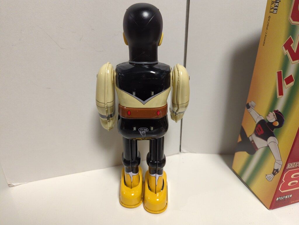 【希少新品】ゼンマイ歩行ブリキ　8マン　ビリケン商会　箱付き ビリケン商会 ゼンマイ歩行ブリキ 8マン 240mm ポストカード付 - メルカリ