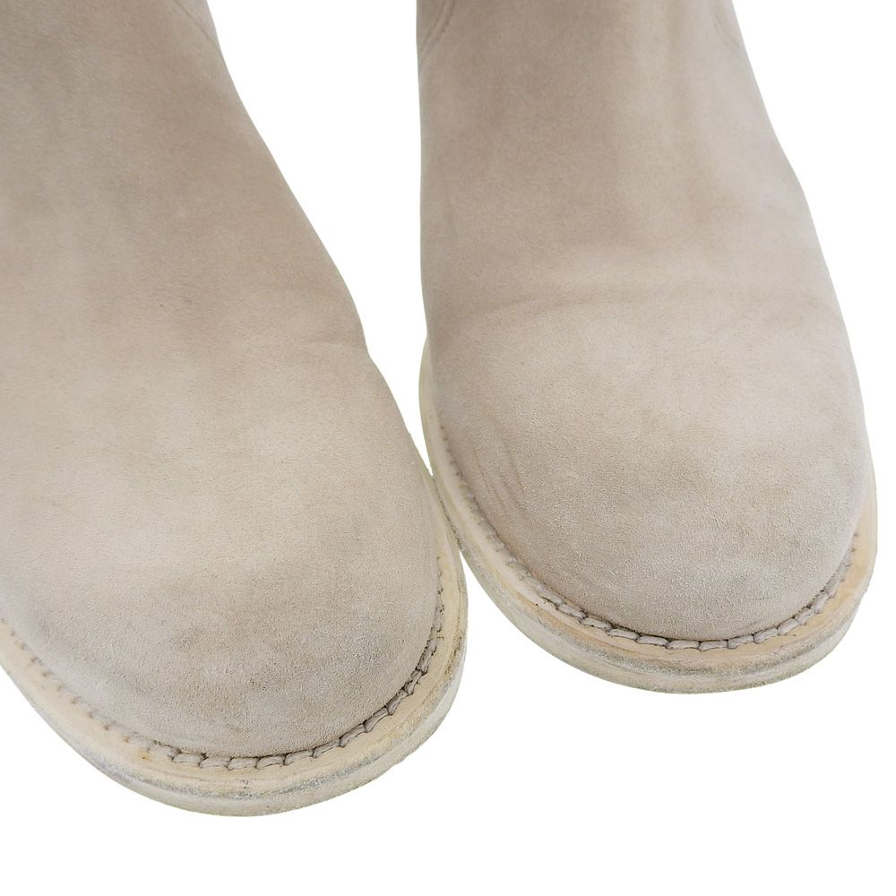 超美品 シャネル CHANEL スエードレザー ペコスブーツ エンジニア