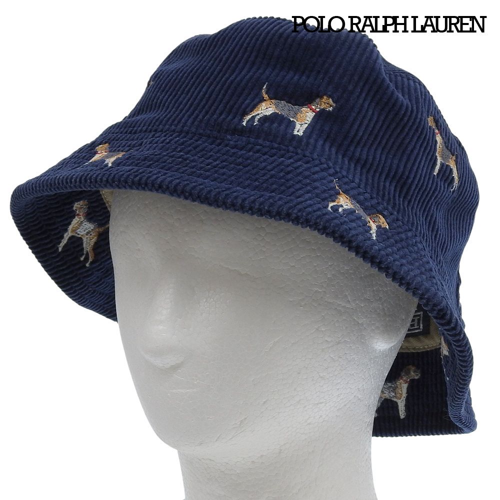 超 ポロ ラルフローレン POLO RALPH LAUREN 90年代 ヴィンテージ アメリカンフォックスハウンド刺繍 コーデュロイバケットハット L XL 頭周62 cm 猟犬