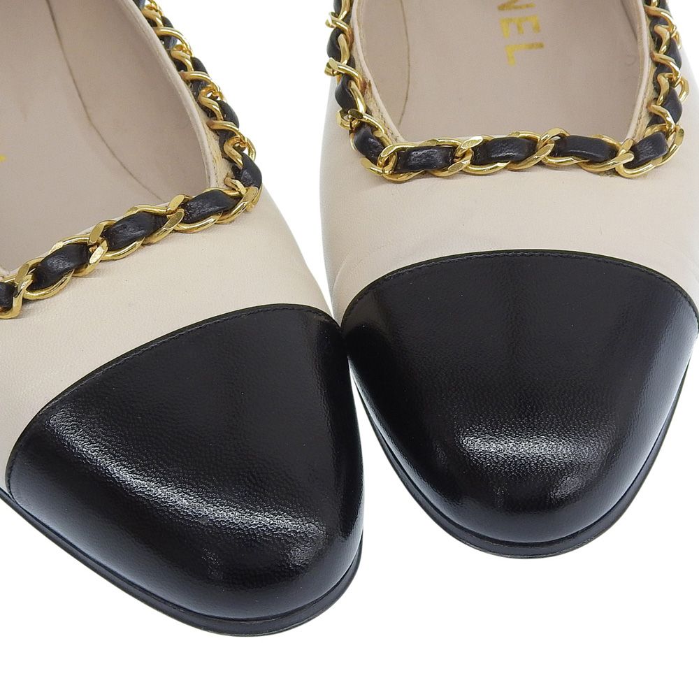 箱付未使用 シャネル CHANEL 90年代 ヴィンテージ バイカラー レザー