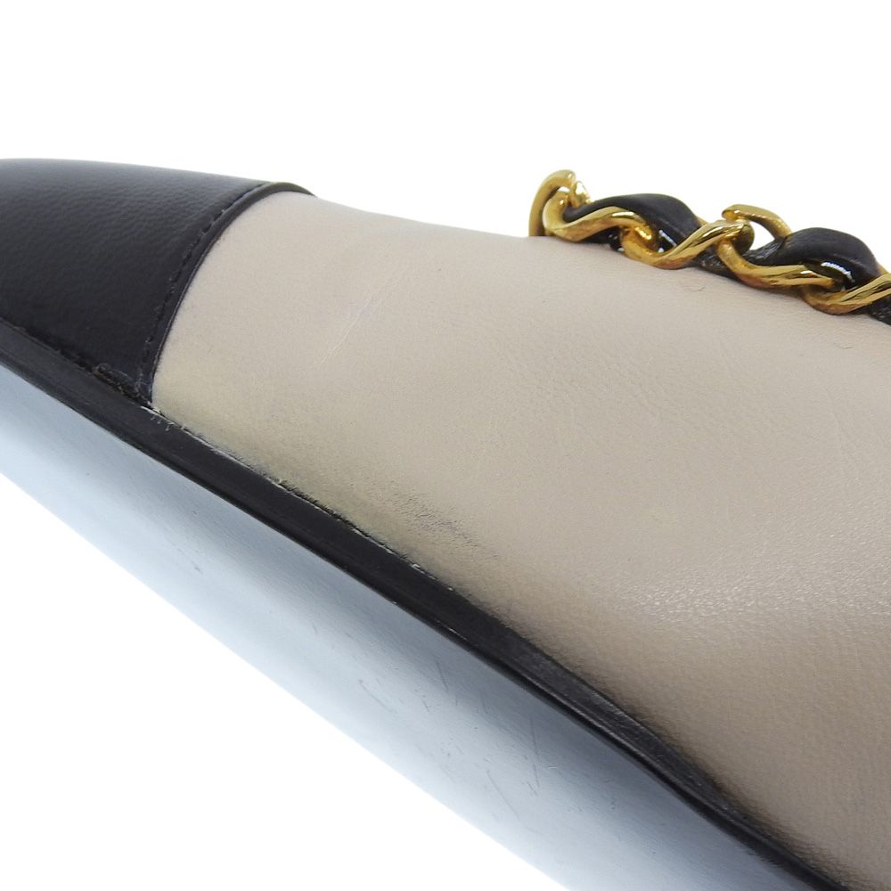 箱付未使用 シャネル CHANEL 90年代 ヴィンテージ バイカラー レザー