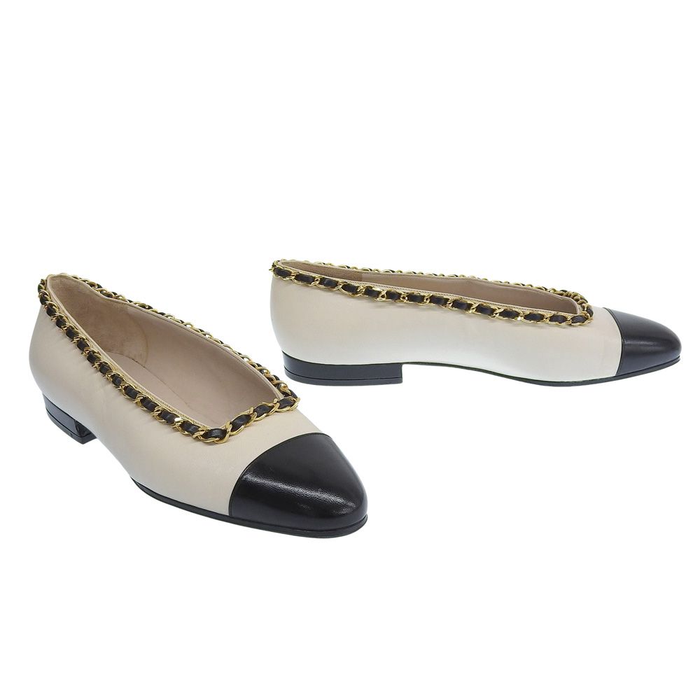 箱付未使用 シャネル CHANEL 90年代 ヴィンテージ バイカラー レザー