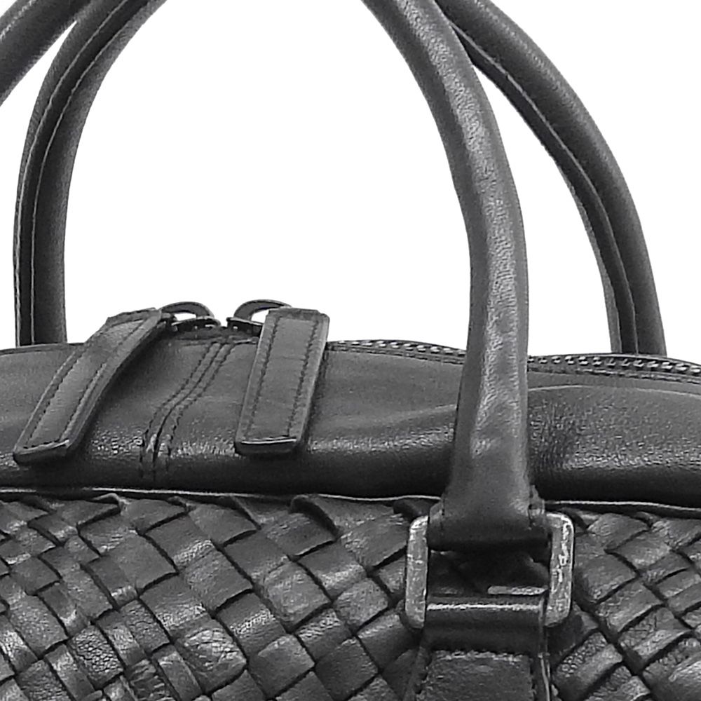 超美品 ファロルニ FALORNI 現行ロゴ マキシイントレチャート レザー