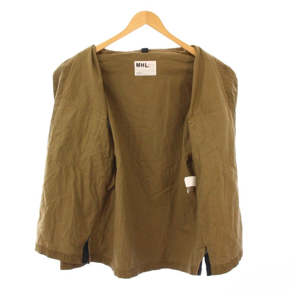 マーガレットハウエル MHL. 24AW DRY COTTON NEEDLECORD SHIRT ドライ 