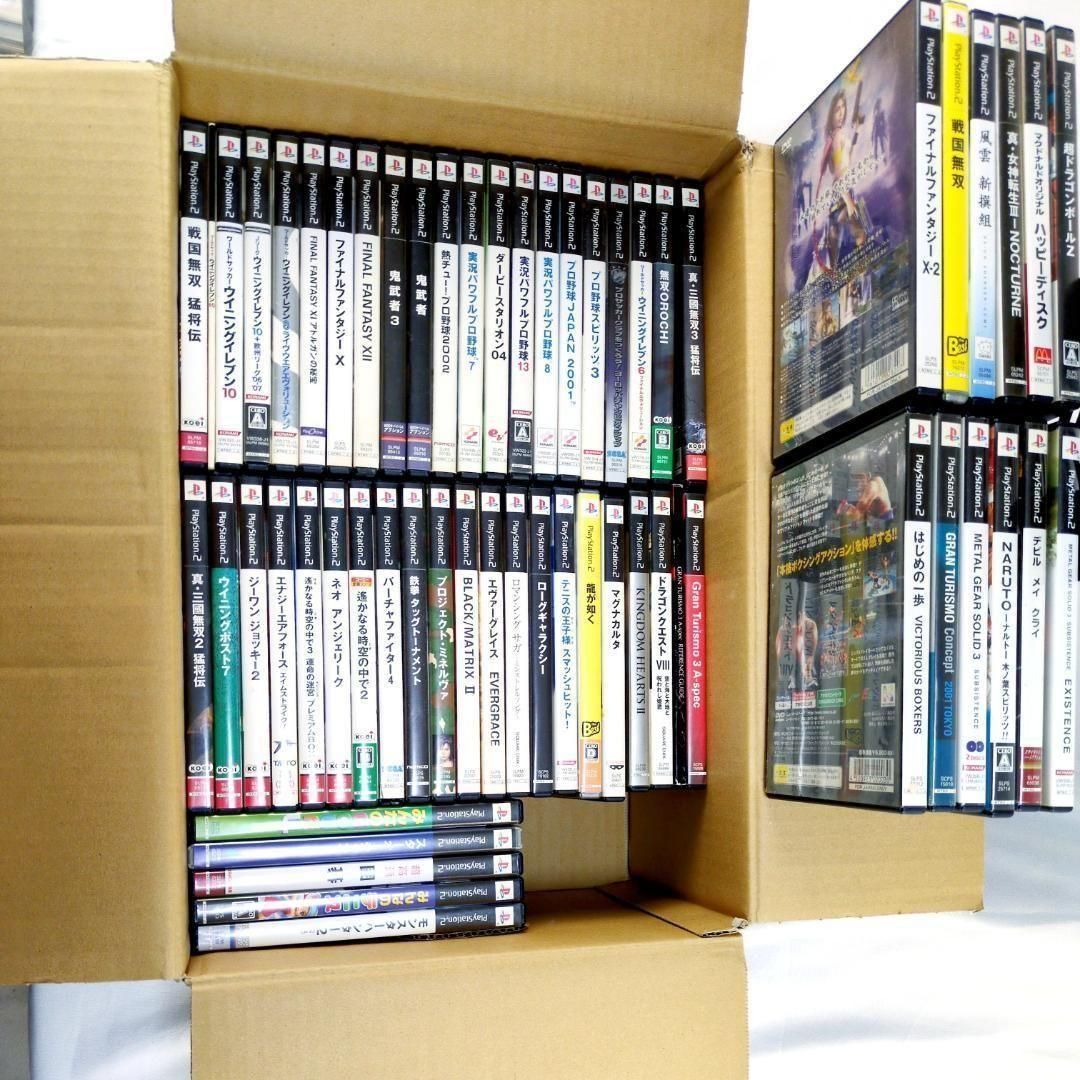 PS2ソフト まとめ売り【 57本セット 】取説なし12本含む 動作確認済