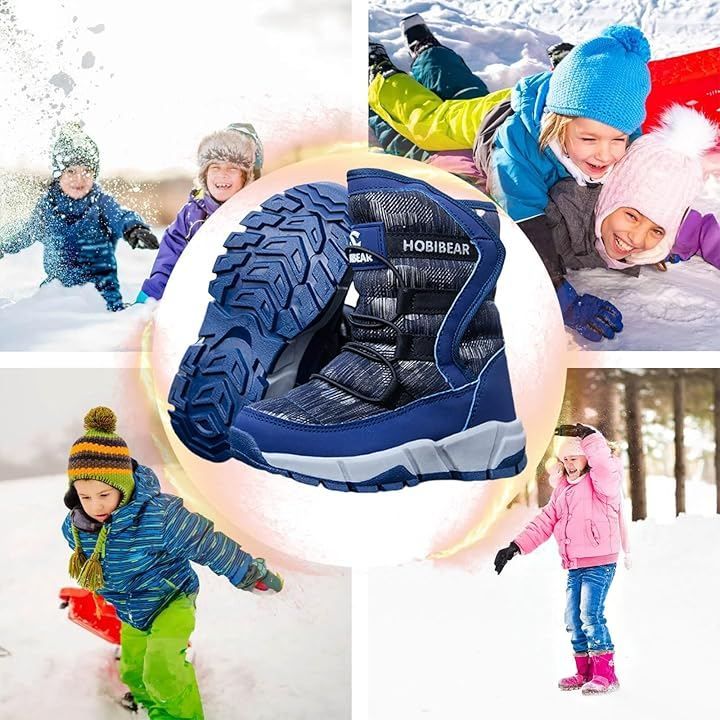 くもにせ(kumonice) スノーブーツ キッズ 男の子 スノーシューズ