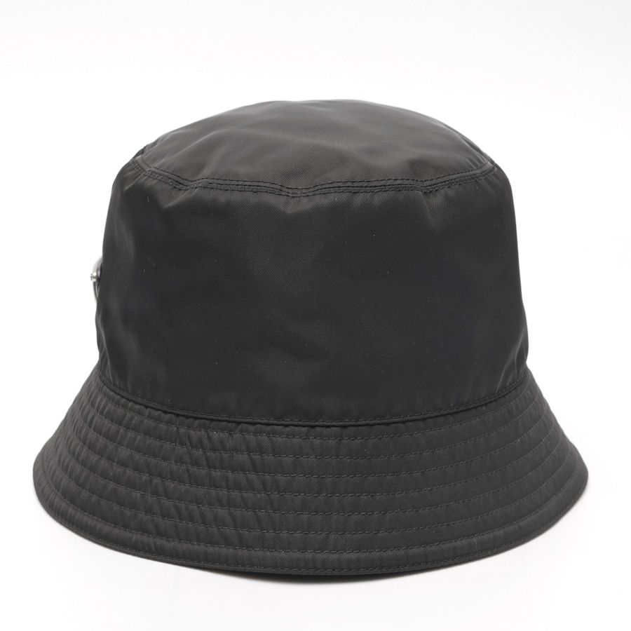 プラダ PRADA Re Nylon トライアングル ロゴ バケットハット 1 HC 137 ナイロン ブラック M 商品番号 S 159608