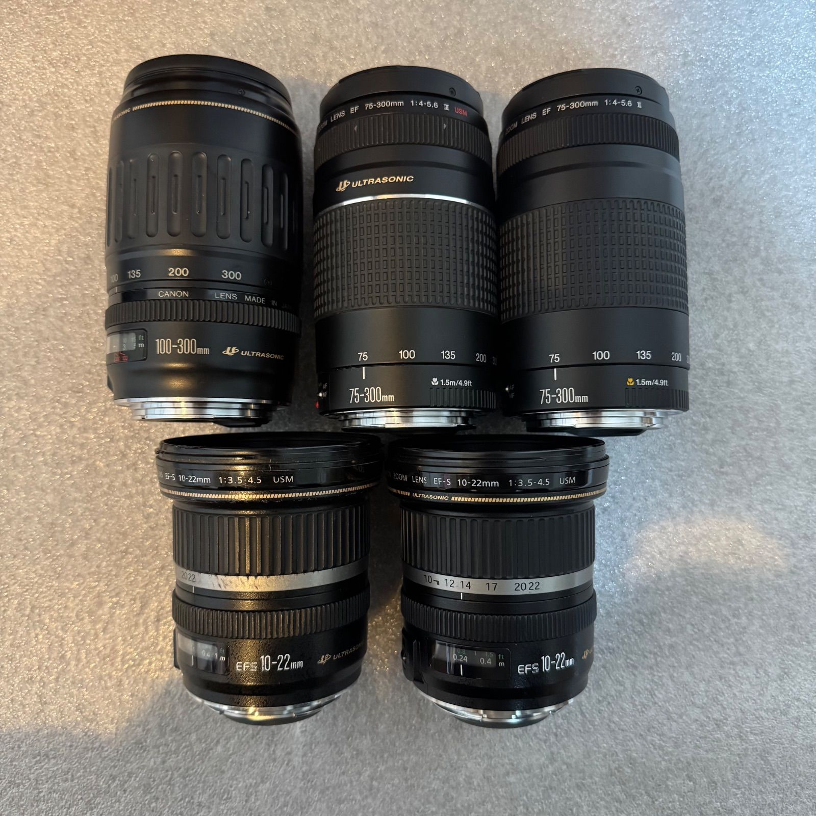 Canon EF レンズ　まとめ売り ☆Canon まとめ・AF OK!! ☆ Canon キャノン EF-S 10-22mm F3.5-4.5