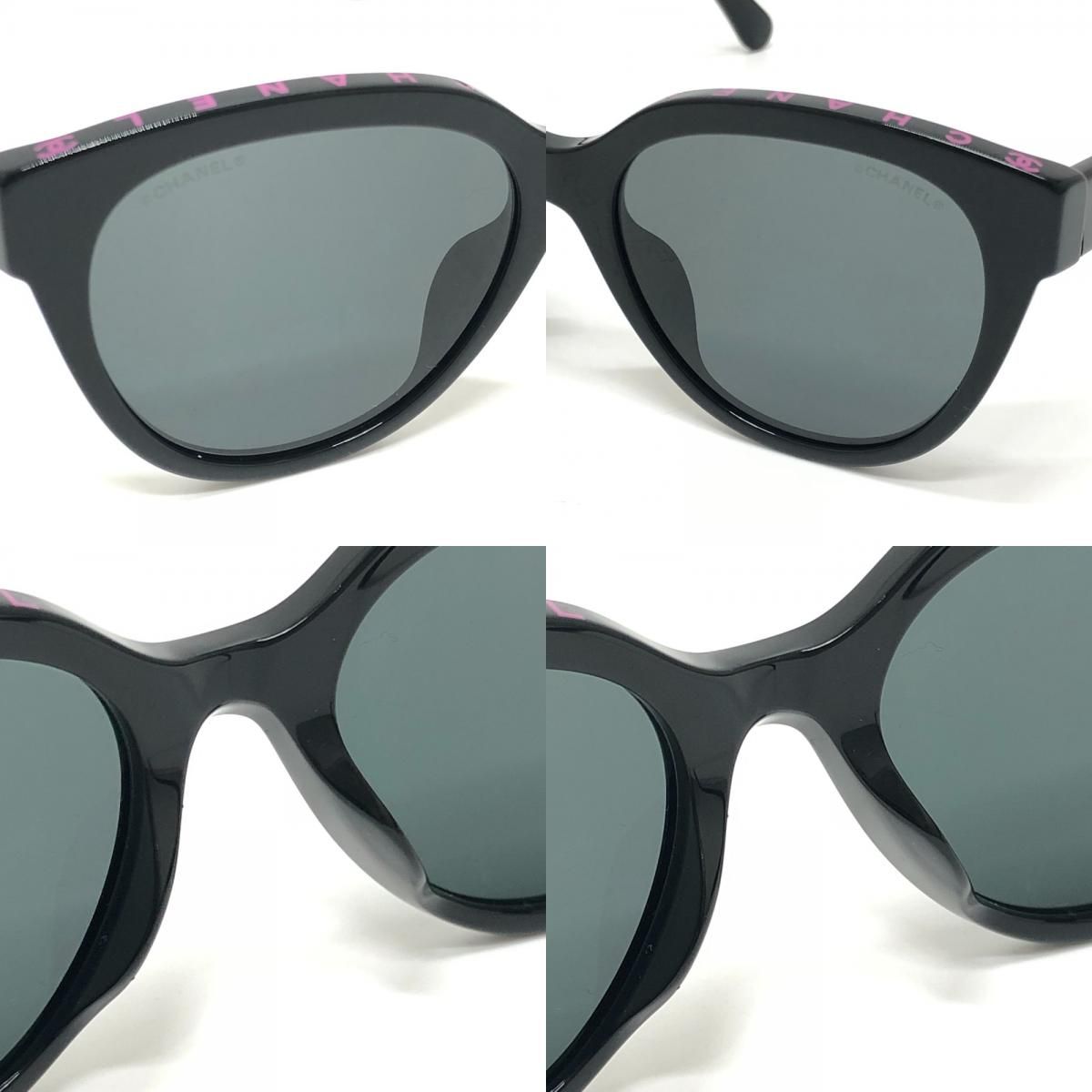 CHANEL シャネル サングラス 5414-A ココマーク ブラック CHANEL（シャネル） サングラス 5414 バタフライ型 フルリム セル