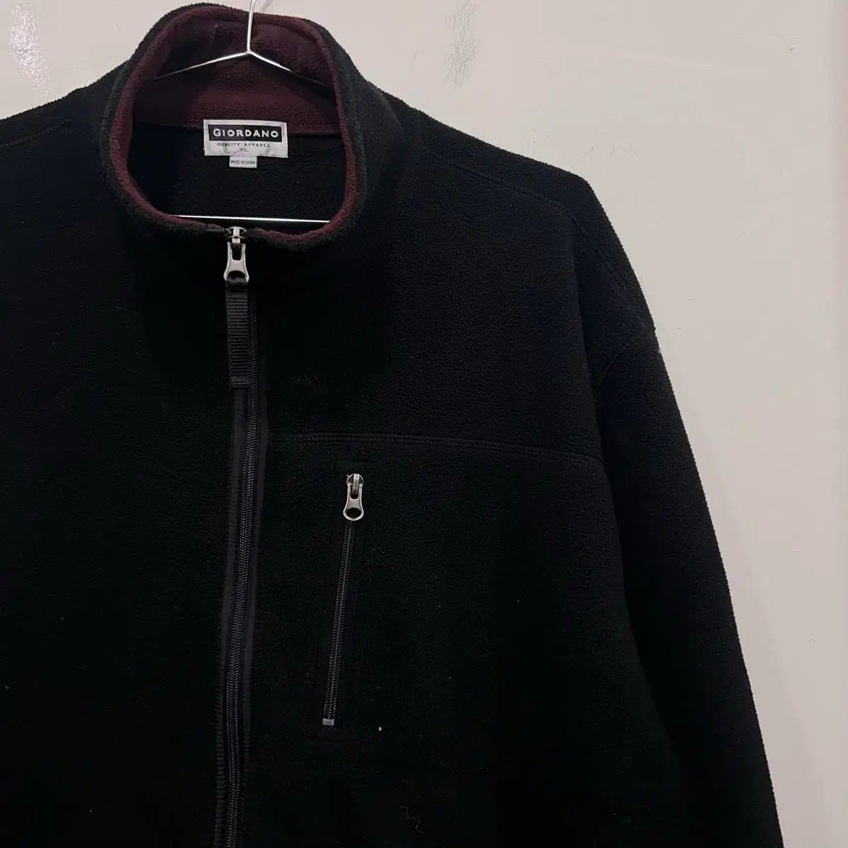 GIORDANO ハイネックシャーリング軽量フリースジャケット