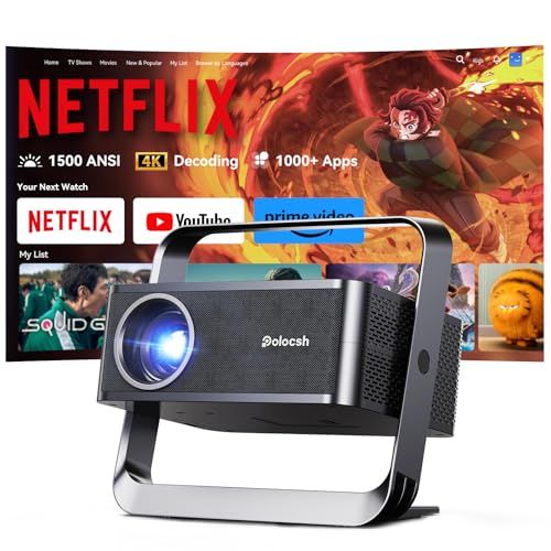 プロジェクター 家庭用 超短焦点 1080 P 4 K 搭載で 自動台形補正 Wi Fi 6 Bluetooth 5 2 300 大画面 天井投影 内蔵 Netflix YouTube PrimeVideo Projecto a 5134 ca