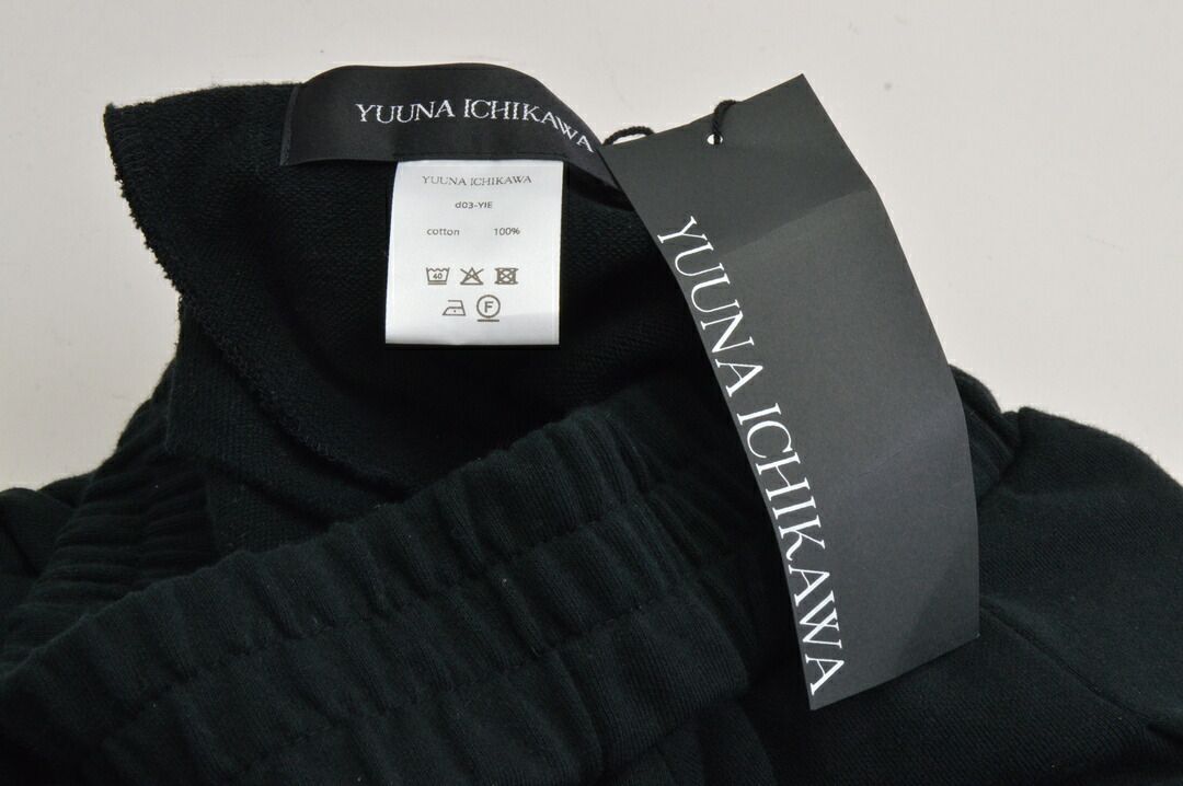  ユウナイチカワ YUUNA Sweat knees tuck pants スウェット ブラック パンツ サイズ F レディース L 8507 その他 パンツ
