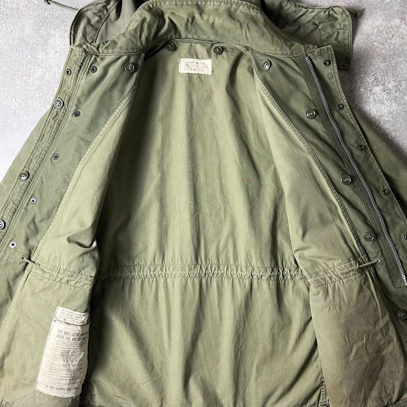 フード付き 60s 61年製 US ARMY 米軍実物 M-51 フィールド ジャケット