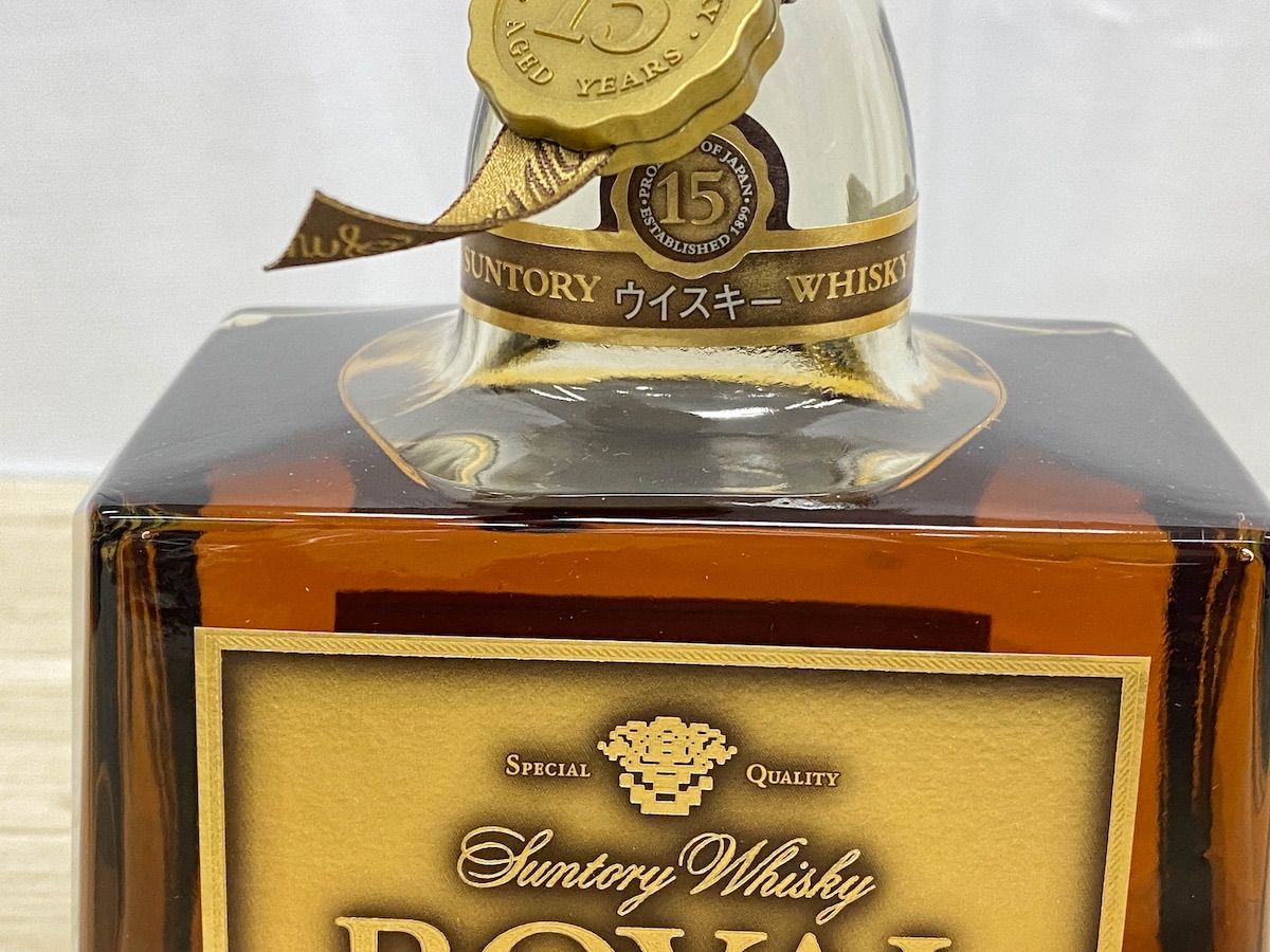 NW055】未開栓 サントリー ローヤル 15年 ゴールドラベル 750ml 43% 箱