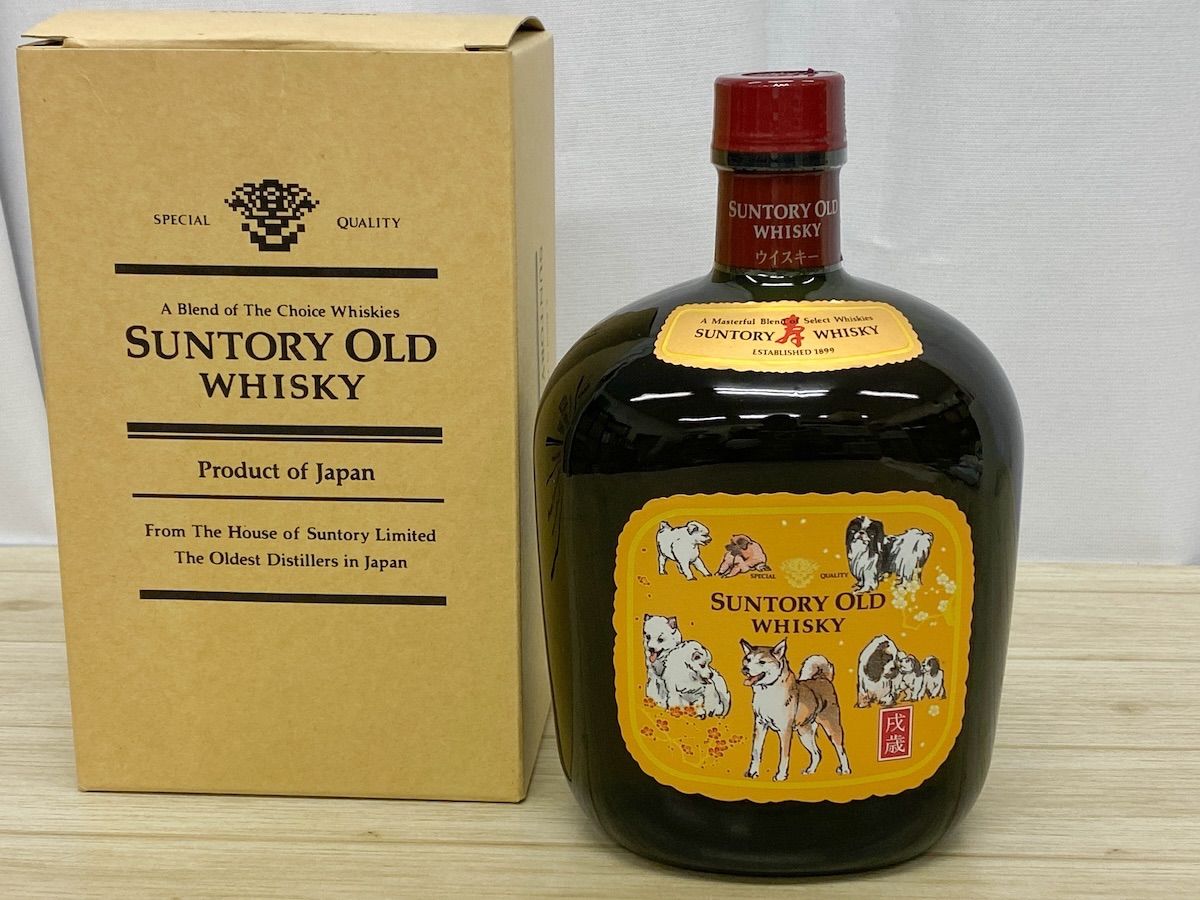 NW058】未開栓 サントリー オールド 750ml 43% 戌年ボトル 箱付