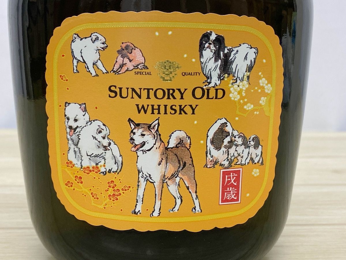 サントリーウイスキー　 戌年　ボトル　ビンテージ　未開封 NW058】未開栓 サントリー オールド 750ml 43% 戌年ボトル 箱付