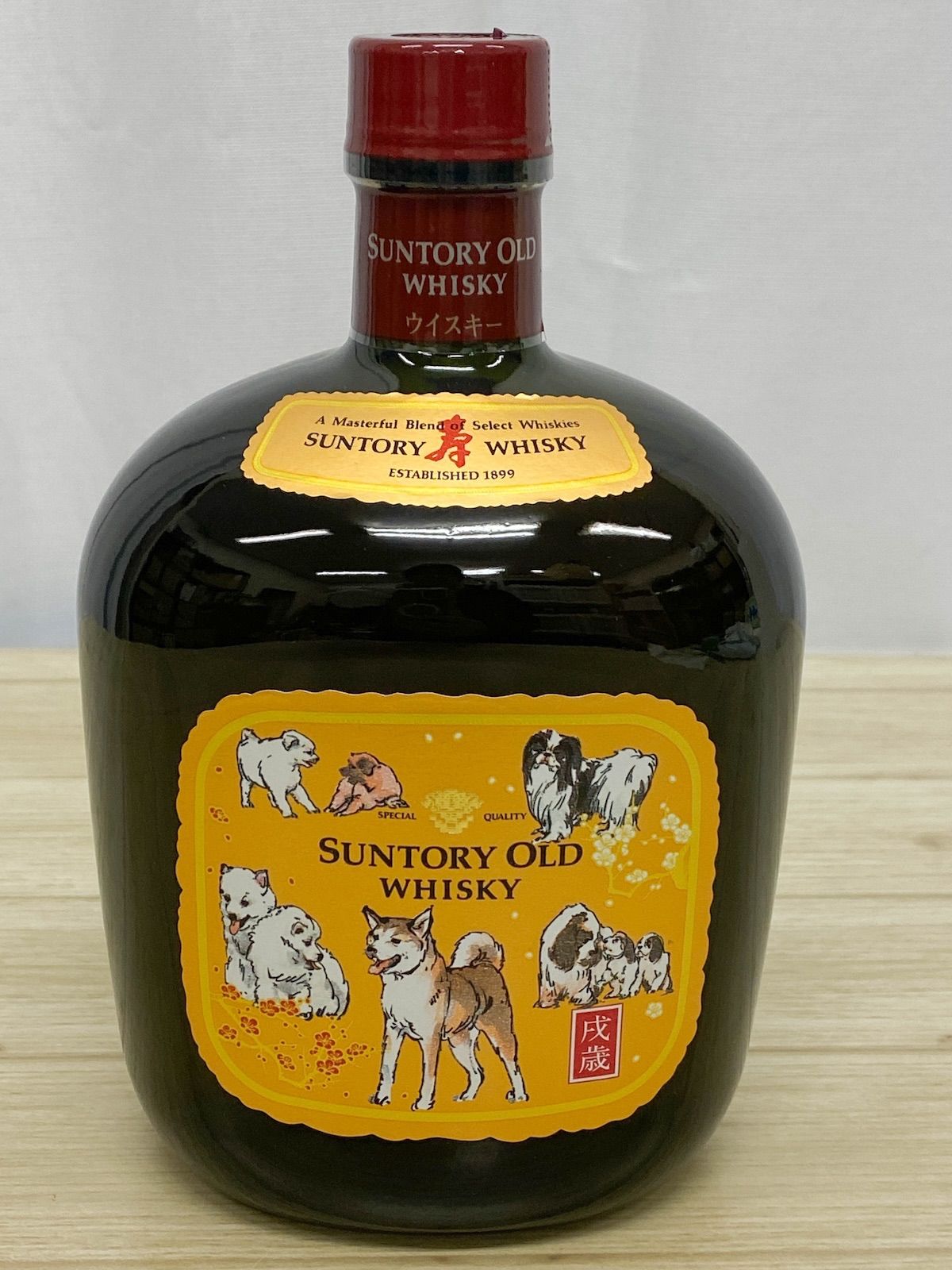 サントリーウイスキー　 戌年　ボトル　ビンテージ　未開封 NW058】未開栓 サントリー オールド 750ml 43% 戌年ボトル 箱付