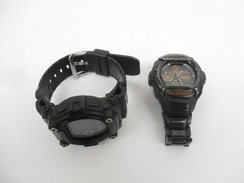 カシオ CASIO G SHOCK 腕時計 2点 501 FBD GW 7900 B 電波ソーラー ブラック メンズ