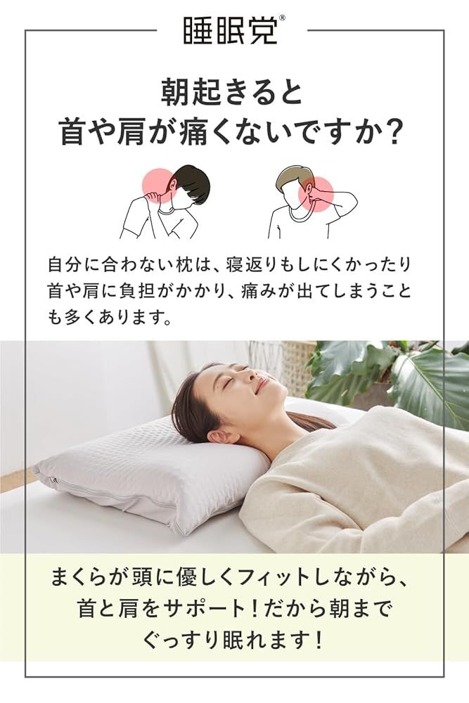 【激安大特価，最新作】 「訳あり新品外箱段ボールにキズ・汚れあり・中身は新品です」睡眠党 カバー付 ブラック 高反発枕 ファイバー枕 快眠枕 安眠枕 まくら 低め 通気性 丸洗いOK