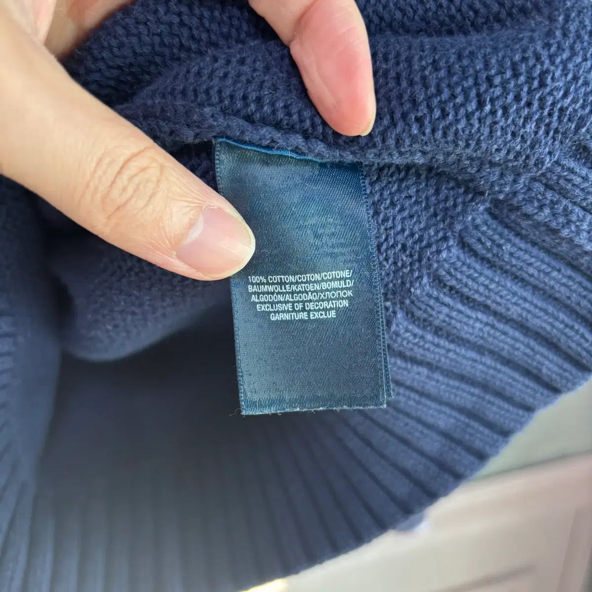 公式 ポロラルフローレン ニット ジップアップ ネイビー