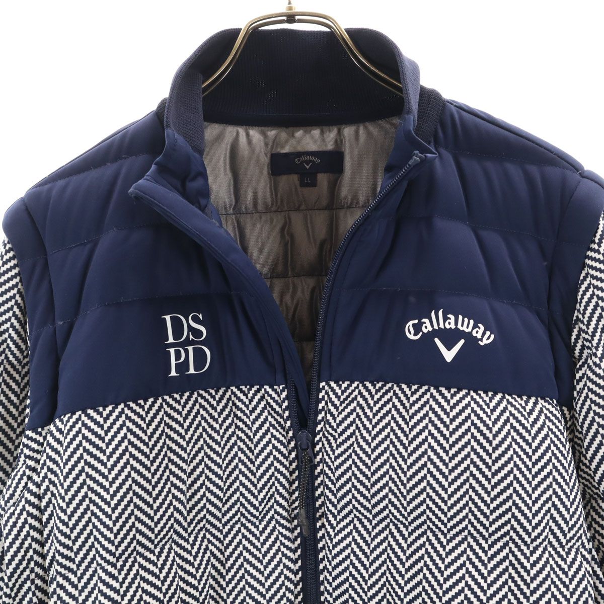 Callaway キャロウェイ ヘリンボーン柄 ゴルフ ダウンジャケット LL