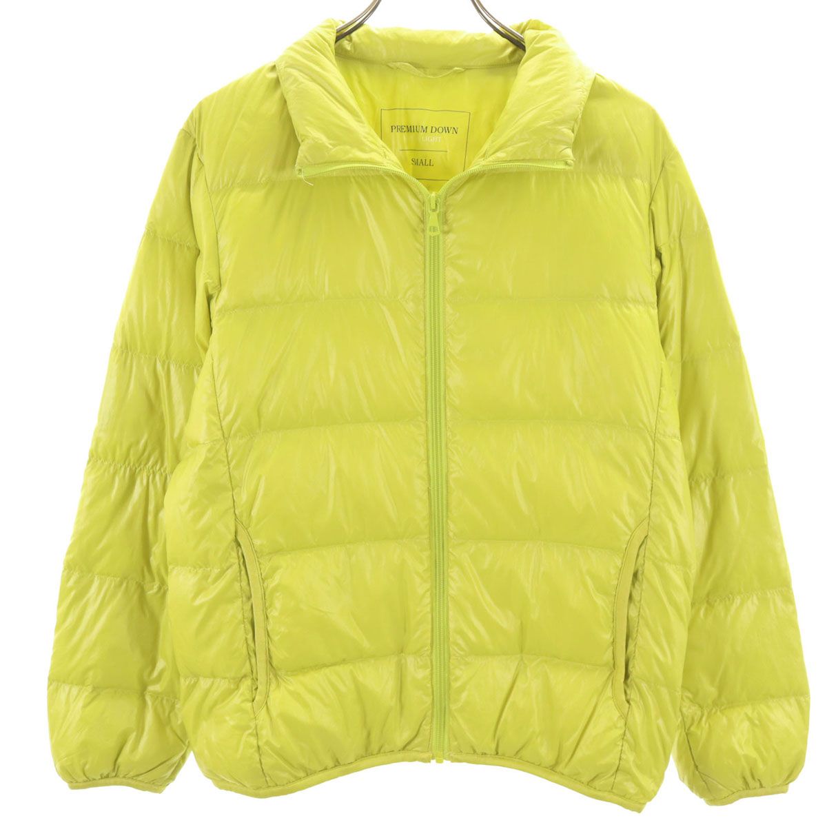 【新作入荷，100%新品】 UNIQLO ユニクロ ウルトラライトダウンジャケット S 黄緑 収納袋付き メンズ 古着 その他