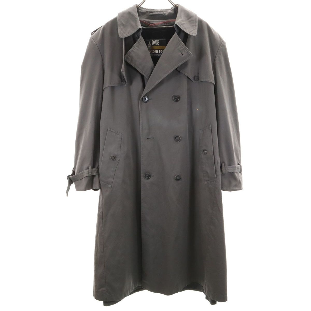 London fog ロンドンフォグ トレンチコート ブラック 黒 ライナー付き LONDON FOG ロンドンフォグ 90s TOWNE オールド トレンチコート 40