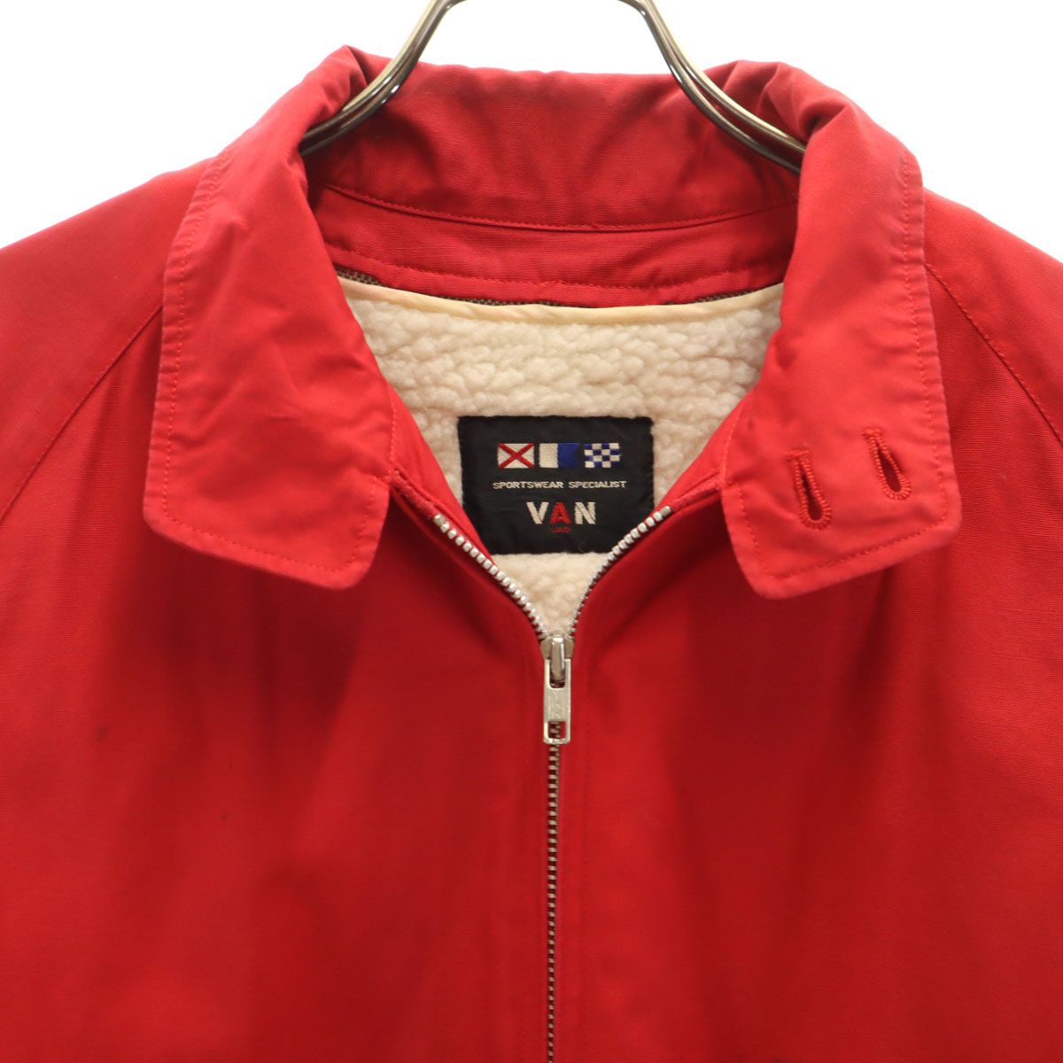 VAN JACKET ヴァンヂャケット スイングトップ レッド ジャケット ボア