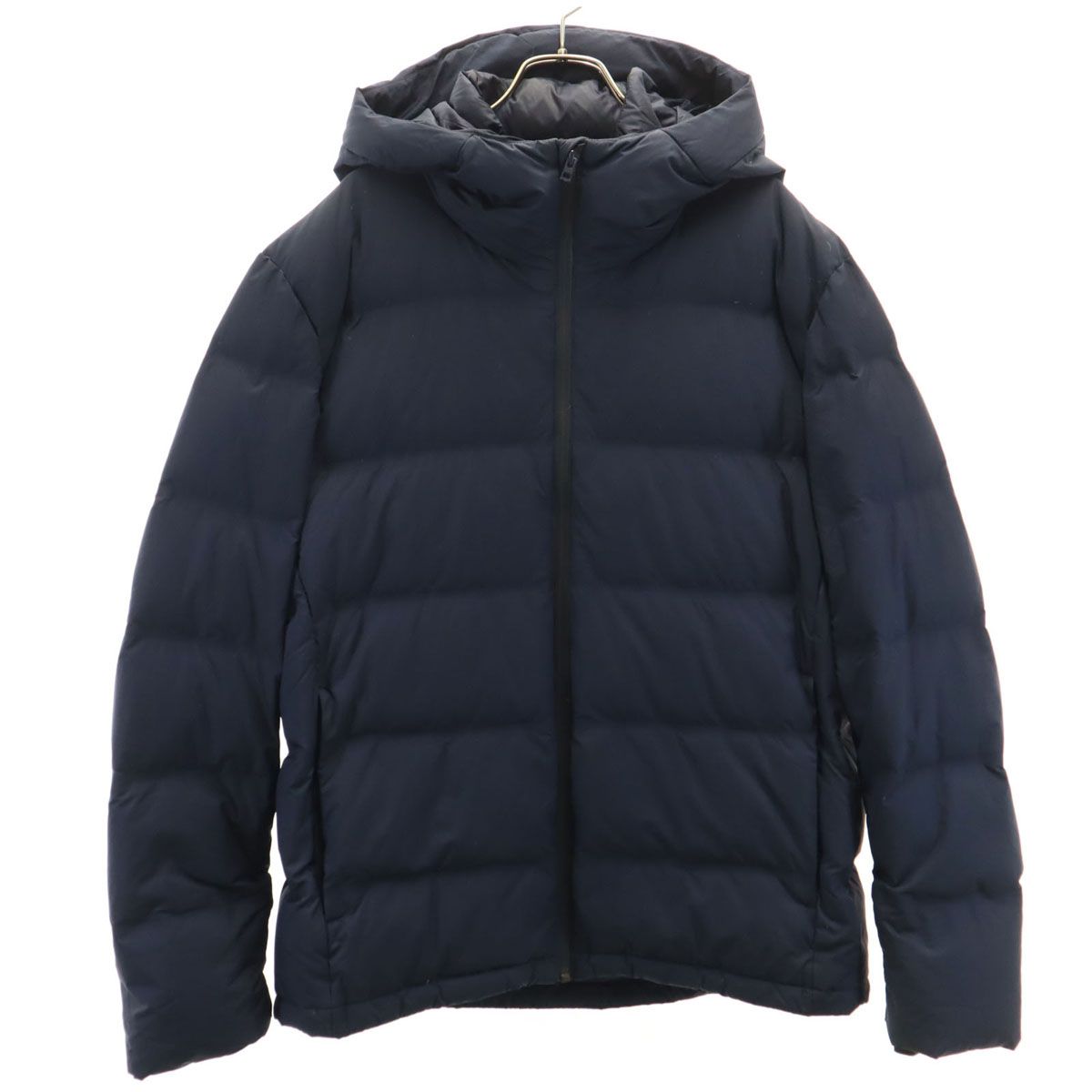 UNIQLO ユニクロ シームレス ダウンパーカー XL ネイビー メンズ 古着