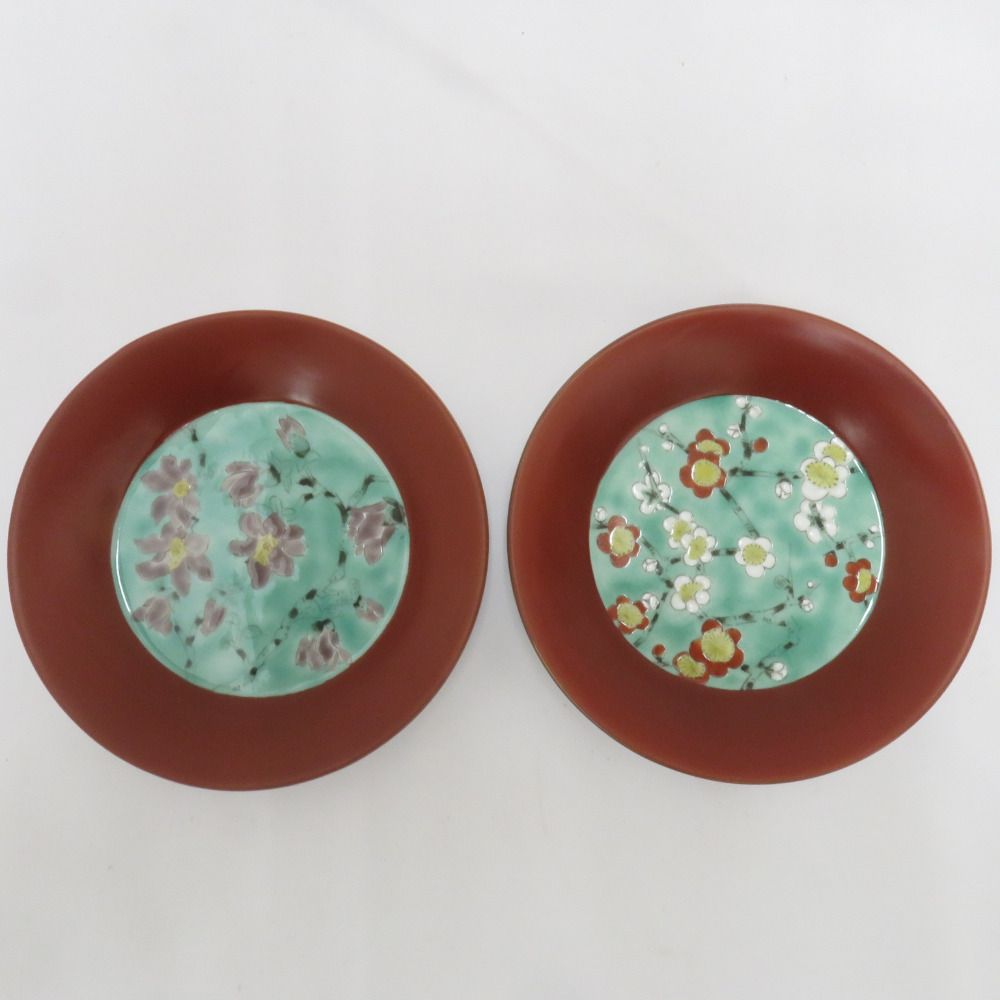 九谷焼 食器 九谷 宮本晄 銘々皿 小皿 取り皿 5枚組 絵変わり 花柄