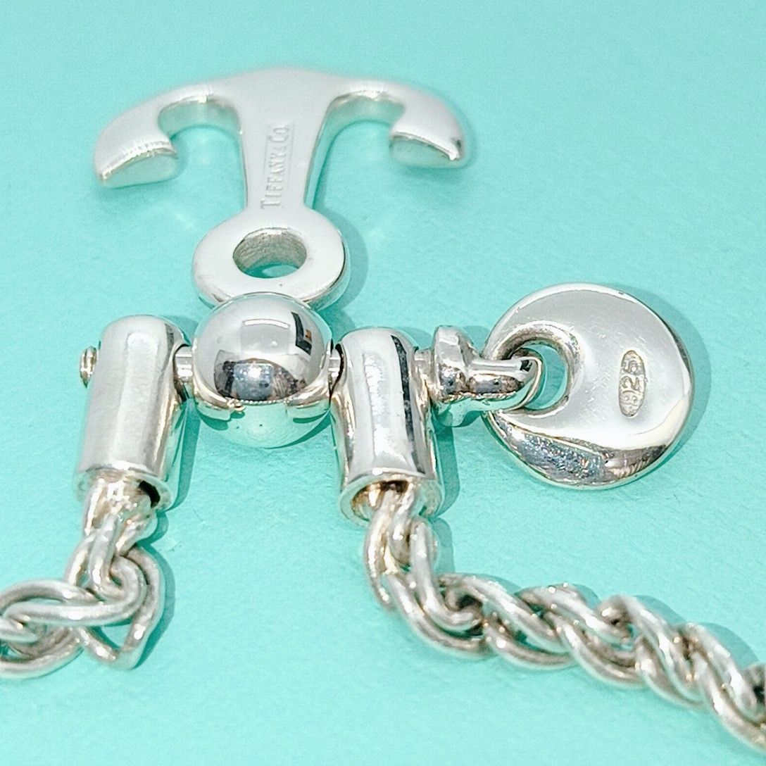 新品仕上げ】ティファニー アンカーキーリング 925 変色予防処理＆殺菌