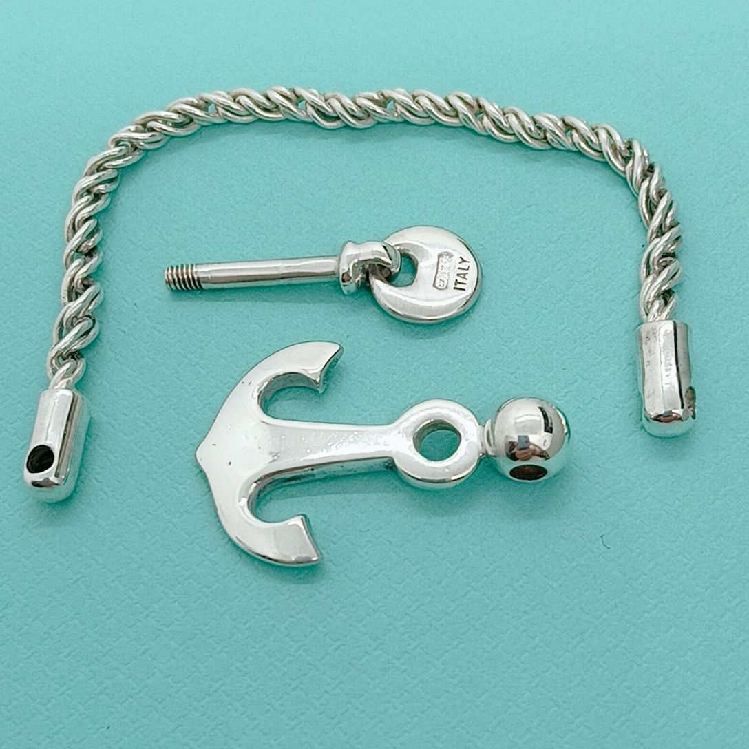 新品仕上げ】ティファニー アンカーキーリング 925 変色予防処理＆殺菌