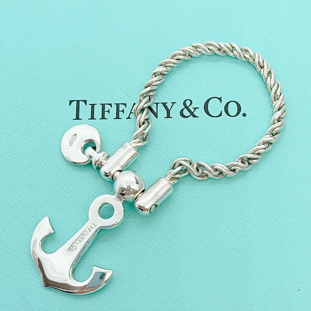 新品仕上げ】ティファニー アンカーキーリング 925 変色予防処理＆殺菌
