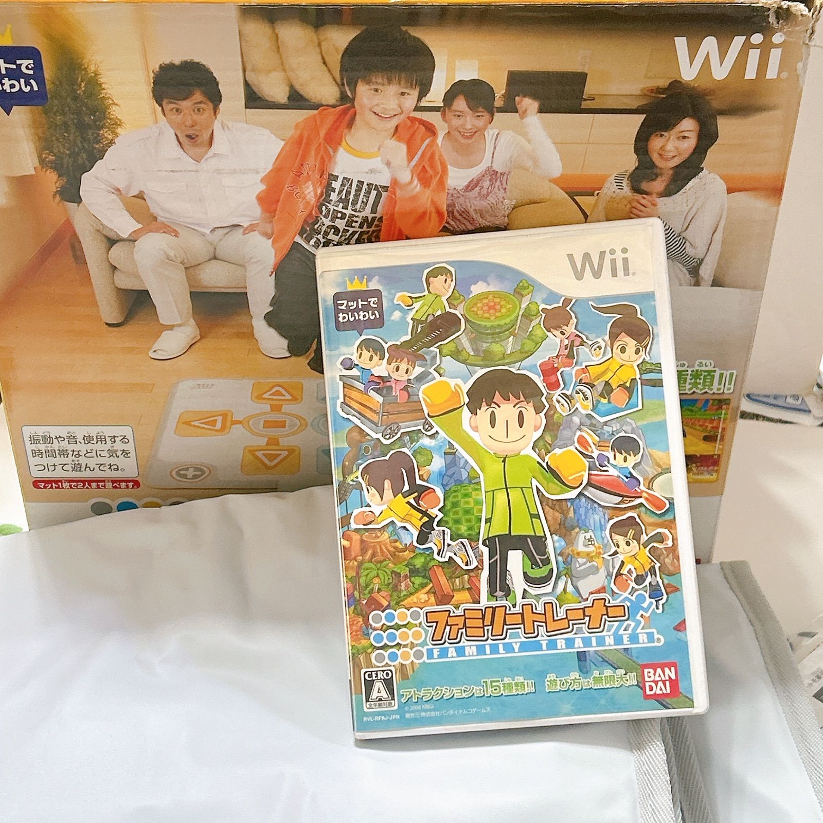 Wii ファミリー・トレーナー ソフト + 専用マットコントローラ セット