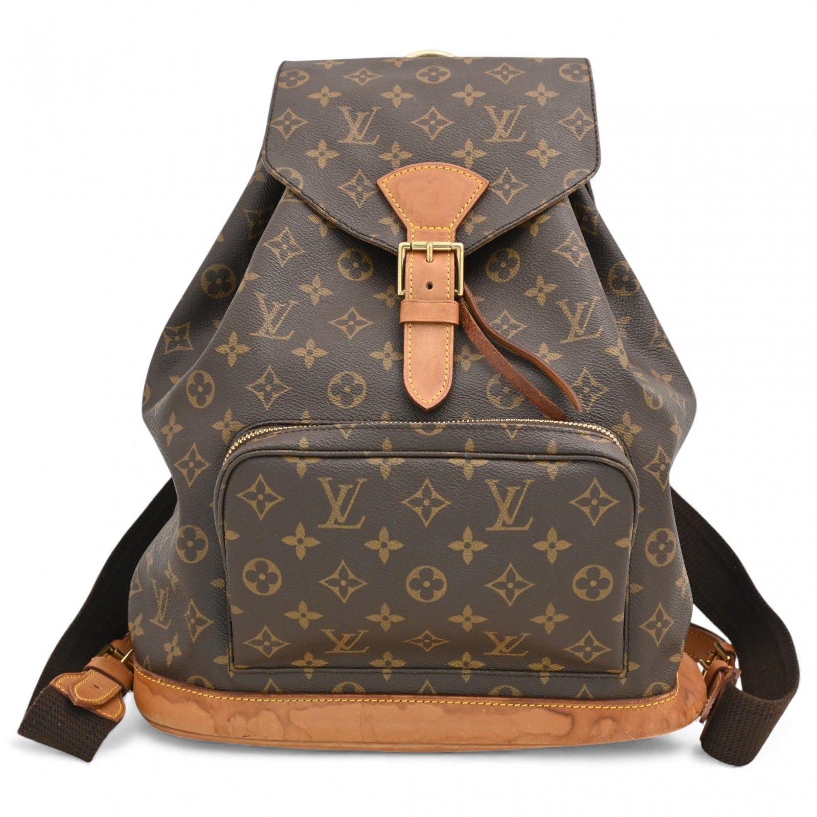 【鑑定済】 ルイヴィトン モンスリ GM バックパック リュック モノグラム ルイヴィトン モノグラム モンスリGM リュック バックパック Bランク