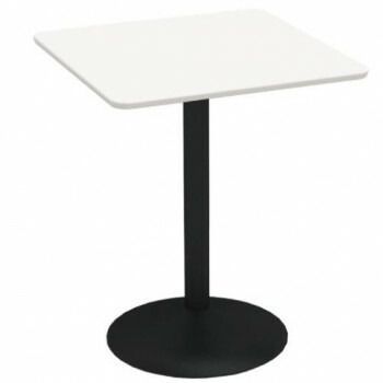 ポイント14倍 12 5 カフェテーブル60 cm角天ホワイト天板円盤脚 CTRR 60 S WH