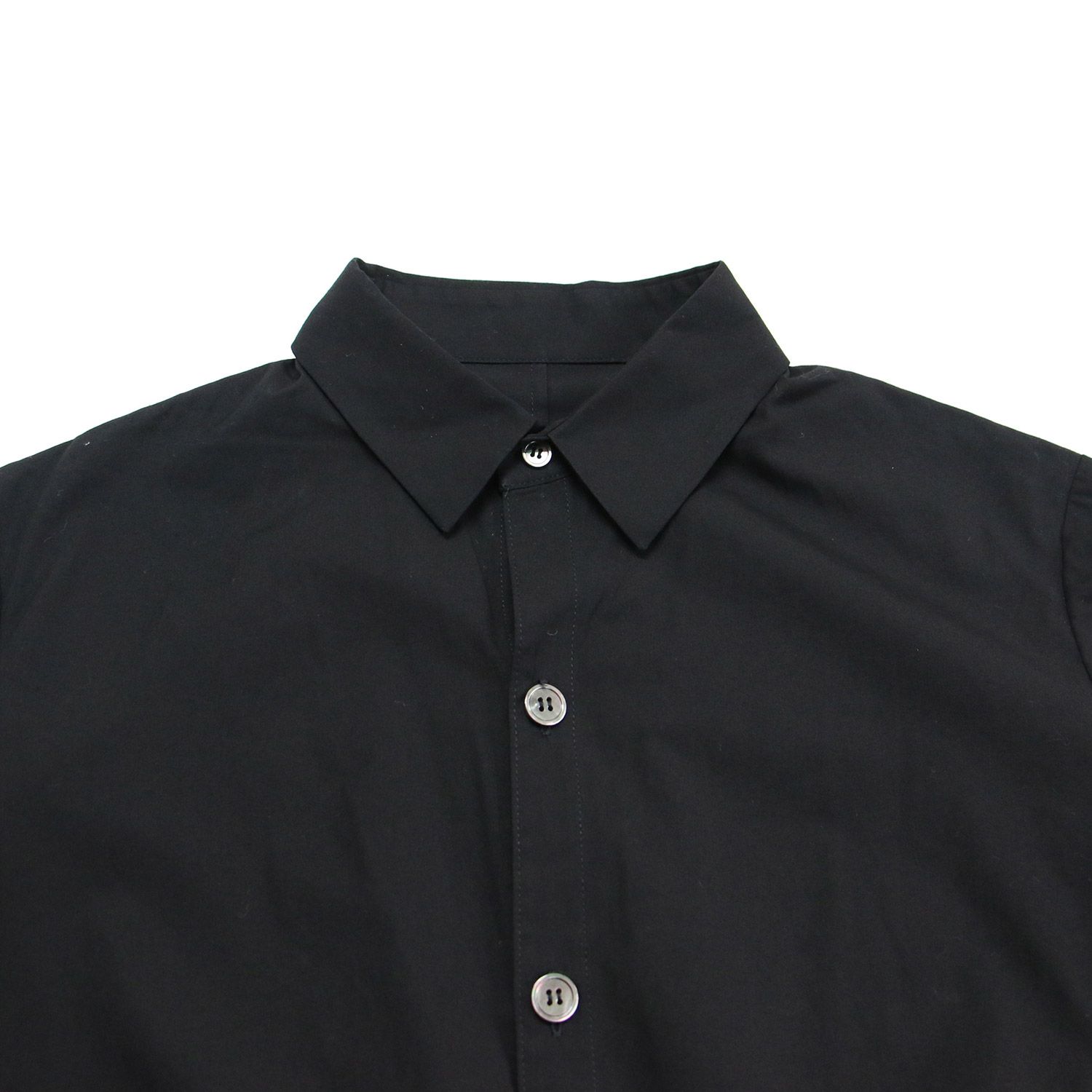 Yohji Yamamoto ヨウジヤマモト シャツ ブラック 黒 サイズ:2(M) | +