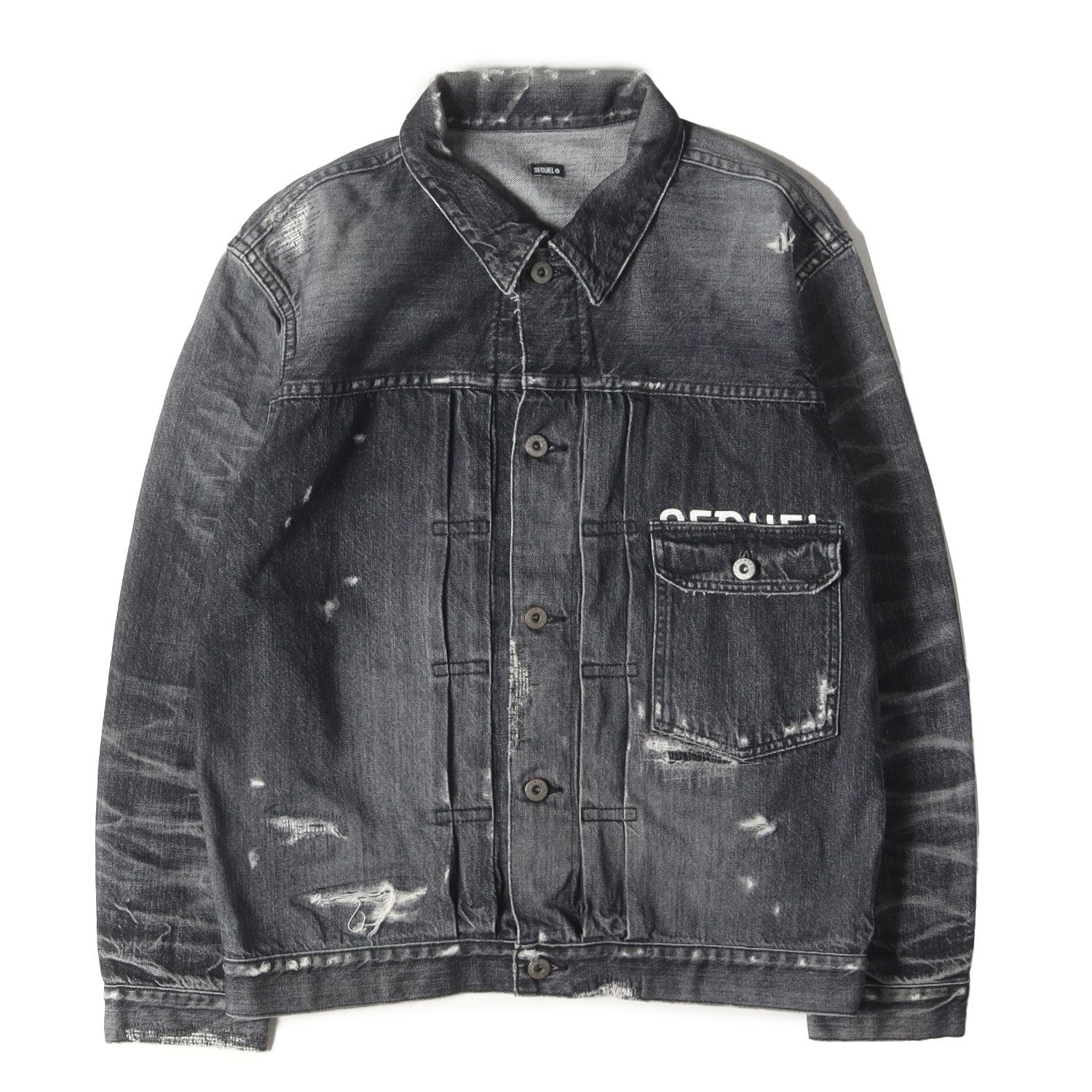 美品】SEQUEL シークエル ジャケット ブラック 黒 サイズ:M | 22SS