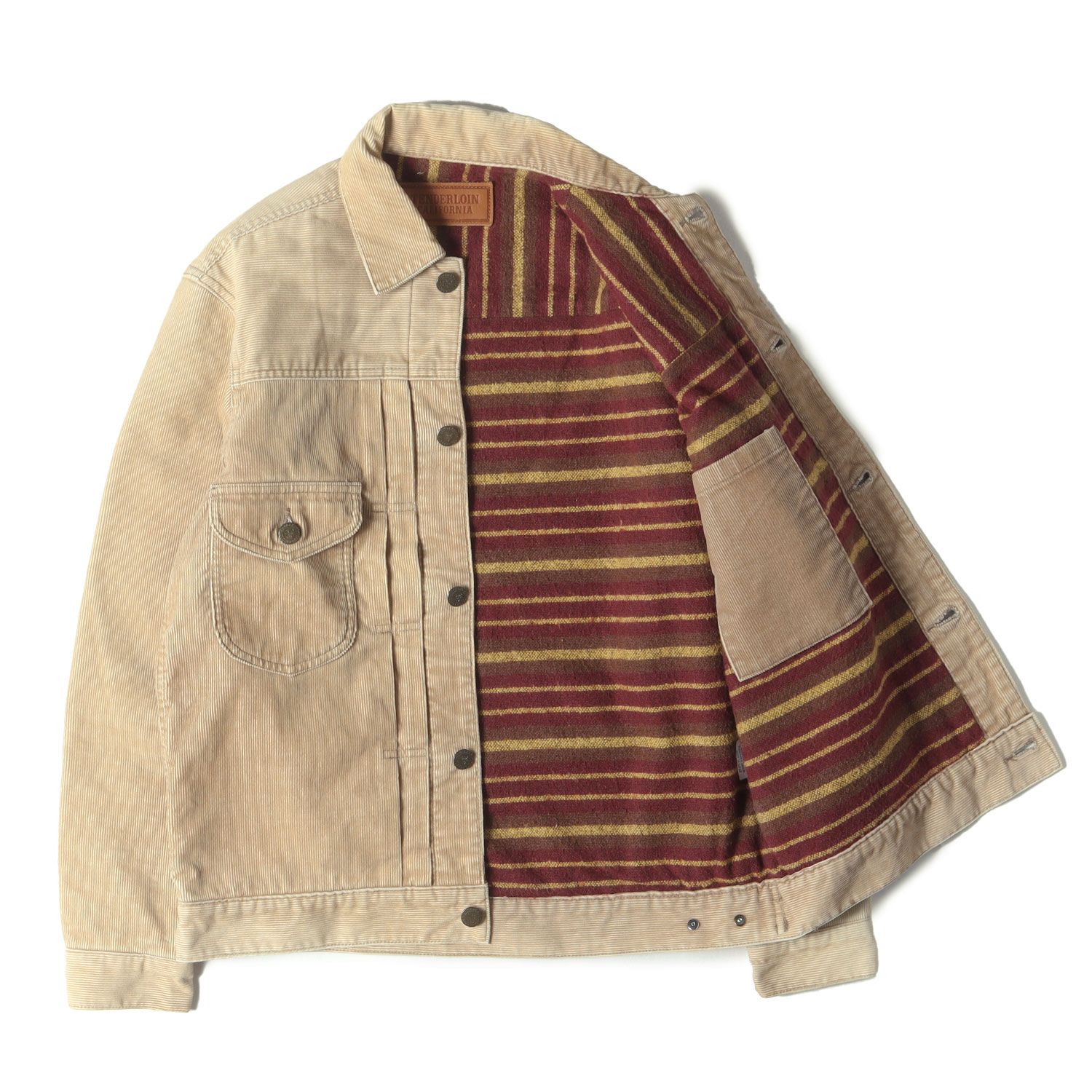 TENDERLOIN テンダーロイン ジャケット ベージュ サイズ:S | 00s ブランケット付き 2ndタイプ コーデュロイジャケット | 00年代 アーカイブ | アウター ブルゾン 上着【メンズ】【中古】【K4655】 TENDERLOIN テンダーロイン ジャケット ベージュ サイズ:S | 00s