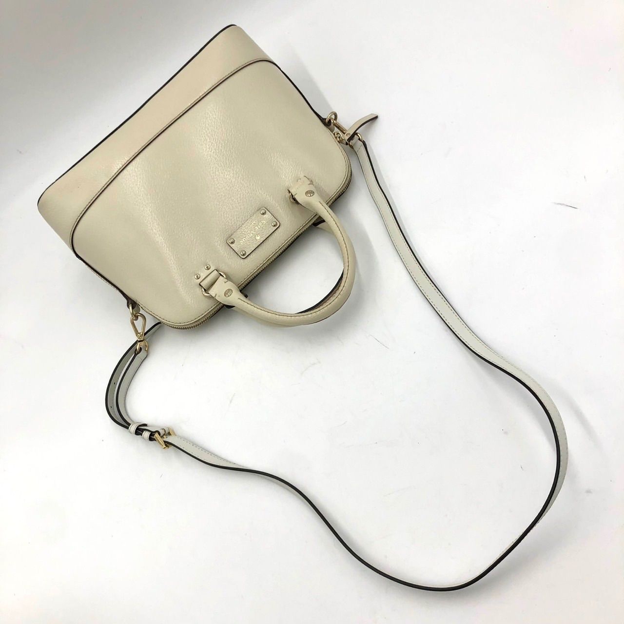 ケイトスペード 2way ハンドバッグ ショルダーバッグ アイボリー 