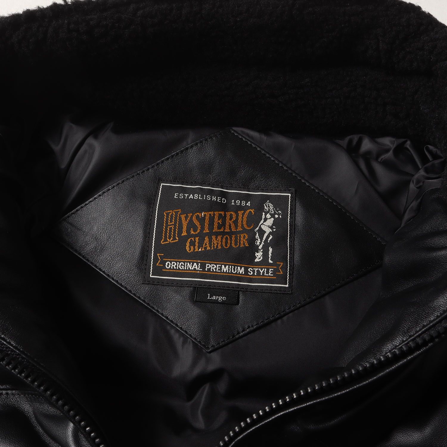 新品同様】HYSTERIC GLAMOUR ヒステリックグラマー ブルゾン ブラック