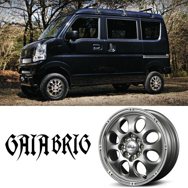 エブリィバン NVAN 12インチ アルミホイール 4穴100 MIDホイール ガイアブリッグ 3 50 BB 45 1本