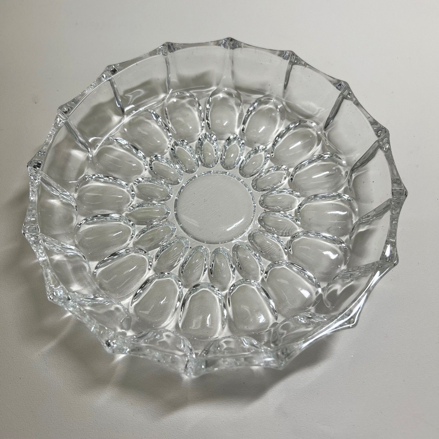美品】HOYA ガラス皿5枚セット 保谷クリスタル 昭和レトロ 