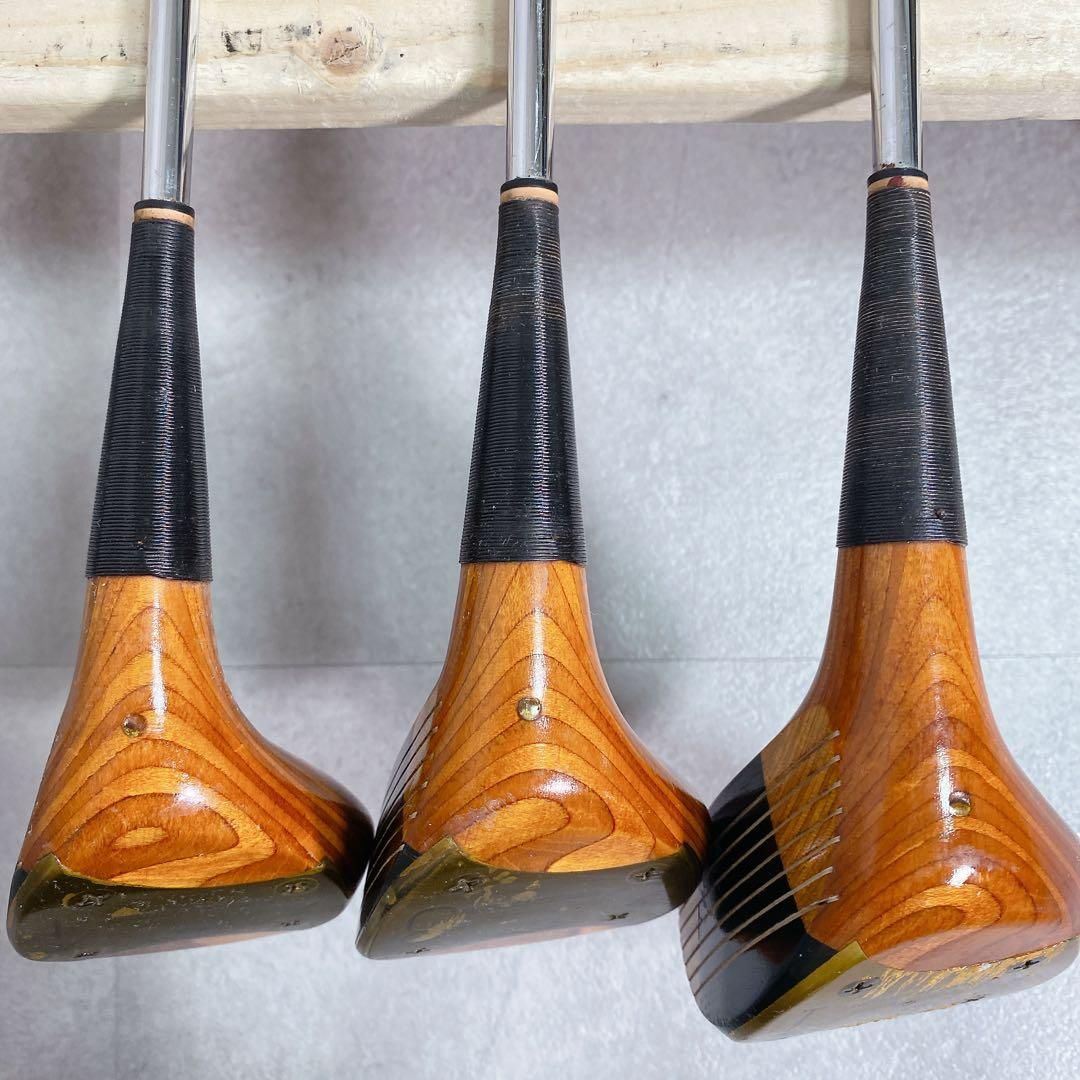 V489 PG メンズ ゴルフ ウッド 3本 セット 木製 パーシモン V489 PG メンズ ゴルフ ウッド 3本 セット 木製 パーシモン - メルカリ